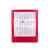 Календарь настольный на 2 года , прозрачно-красный, 12,5х16 см, пластик, тампопечать, шелкография, Цвет: красный