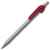 SNAKE, ручка шариковая, красный, серебристый корпус, металл, Цвет: красный, серебристый