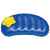 Подушка надувная с FM-радио, синий с желтым, 44х20х24 см, пластик, тампопечать, Цвет: синий, желтый