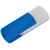 USB flash-карта 'Easy' (8Гб),белая с синим, 5,7х1,9х1см,пластик, Цвет: белый, синий