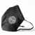 Бесклапанная фильтрующая маска RESPIRATOR 800 HYDROP черная с логотипом в фирменном пакете, Цвет: черный, Размер: универсальный