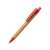 SYDOR, ручка шариковая, красный, бамбук, пластик с пшеничной соломой, Цвет: красный