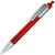 TRIS LX SAT, ручка шариковая, прозрачный красный/серебристый, пластик, Цвет: красный, серебристый
