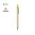 Ручка шариковая DESOK, зеленый, переработанный картон, пшеничная солома, ABS пластик, 13,7 см, Цвет: зеленый, изображение 2
