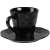 Кофейная пара Dark Fluid, черная, Цвет: черный, Объем: 200, Размер: блюдце: диаметр 14, изображение 2
