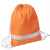 Рюкзак мешок со светоотражающей полосой RAY, оранжевый, 35*41 см, полиэстер 210D, Цвет: оранжевый