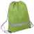 Рюкзак мешок со светоотражающей полосой RAY, зелёный, 35*41 см, полиэстер 210D, Цвет: зеленый