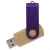 Флешка TWIST WOOD COLOR Светлое дерево с фиолетовым 4014.31.11.8ГБ