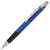 SQUARE, ручка шариковая с грипом, синий/хром, металл, Цвет: синий, серебристый