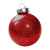 Шар новогодний FLICKER, диаметр 8 см., пластик, красный, Цвет: красный