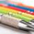 Ручка шариковая NUKOT, синий,  пластик со стружкой пшеничной соломы, хром, синие чернила, Цвет: синий, изображение 3