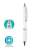 Ручка шариковая FLOM, белый, антибактериальный пластик, 14 см, Цвет: белый, изображение 2