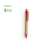 SYDOR, ручка шариковая, красный, бамбук, пластик с пшеничной соломой, Цвет: красный, изображение 2