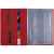 Папка для хранения документов Devon Maxi, красная, Цвет: красный, Размер: 23,5х32,5х0,8 см