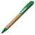 Ручка шариковая N17, бежевый/зеленый, бамбук, пшенич. волокно, переработан. пласт, цвет чернил синий, Цвет: зеленый