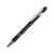 18381.07 Ручка-стилус металлическая шариковая Sway soft-touch, Цвет: черный