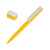 Ручка пластиковая soft-touch шариковая Zorro, 18560.04, Цвет: белый,желтый