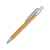 Ручка шариковая Borneo, 10632202, Цвет: серебристый,светло-коричневый