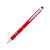 10654003 Ручка-стилус шариковая Charleston, Цвет: красный