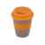 Стакан из бамбукового волокна Café, 873418, Цвет: серый,оранжевый,оранжевый, Объем: 350