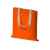 Сумка для шопинга Twin двухцветная из хлопка, 180 г/м2, 955198, Цвет: оранжевый,натуральный