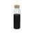 Стеклянная бутылка для воды в силиконовом чехле Refine, 887317, Цвет: черный,прозрачный, Объем: 550
