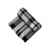 Плед Liner хлопковый с бахромой, 83760, Цвет: черный,серый