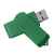 USB flash-карта SWING (16Гб), зеленый, 6,0х1,8х1,1 см, пластик, Цвет: зеленый