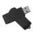 USB flash-карта SWING (16Гб), черный, 6,0х1,8х1,1 см, пластик, Цвет: черный