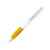 Ручка пластиковая шариковая Nash, синие чернила, 10690004, Цвет: белый,желтый, Размер: синие чернила