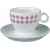 0934 Чашка с блюдцем для кофе-латте Cara Mia, Цвет: белый