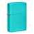Зажигалка ZIPPO Classic с покрытием Flat Turquoise, латунь/сталь, бирюзовая, глянцевая, 38x13x57 мм