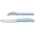 Набор из 2 ножей VICTORINOX Swiss Classic: нож для овощей и столовый нож 11 см, голубая рукоять