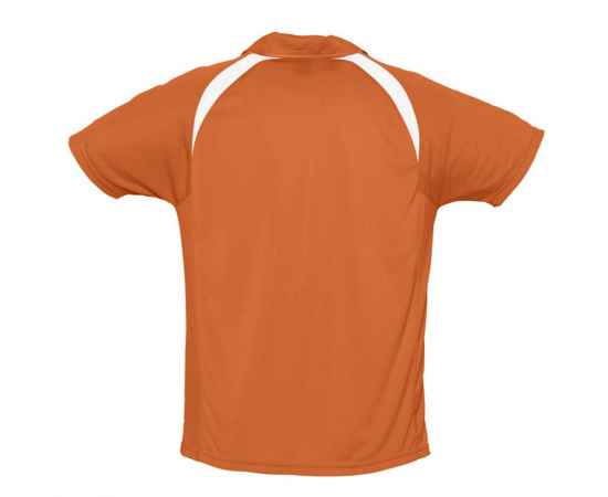 Спортивная рубашка поло Palladium 140 оранжевая с белым, размер M, Цвет: оранжевый, Размер: M, изображение 2