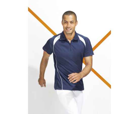 Спортивная рубашка поло Palladium 140 оранжевая с белым, размер M, Цвет: оранжевый, Размер: M, изображение 4