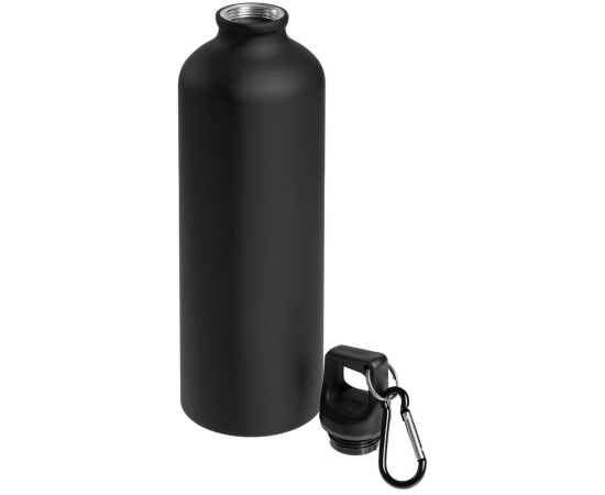 Бутылка для воды Al, черная, Цвет: черный, Объем: 800, Размер: высота 25, изображение 2