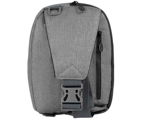 Рюкзак на одно плечо Tweed, серый, Цвет: серый, Размер: 24х34х13 см, изображение 3