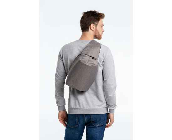 Рюкзак на одно плечо Tweed, серый, Цвет: серый, Размер: 24х34х13 см, изображение 11