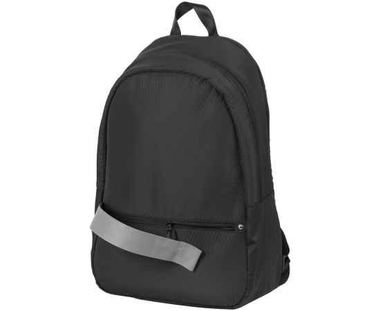 Рюкзак tagBag со светоотражающим элементом, черный, Цвет: черный, Размер: 30х47х15 см, изображение 3