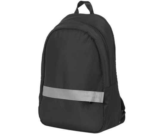 Рюкзак tagBag со светоотражающим элементом, черный, Цвет: черный, Размер: 30х47х15 см, изображение 2