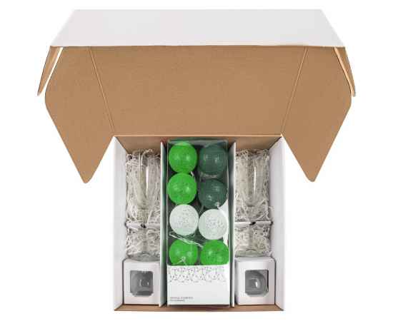 Набор Merry Moments для шампанского, зеленый, Цвет: зеленый, Размер: 32х33, изображение 3