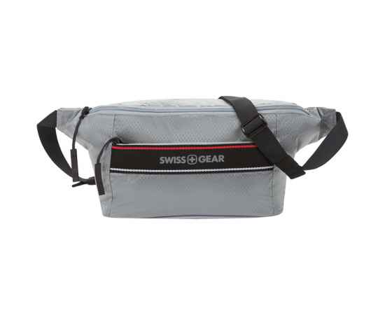 Поясная сумка Swissgear, светло-серая, Цвет: серый, Размер: 38x5x15 см, изображение 5