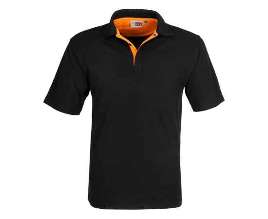 Рубашка поло Solo мужская, XL, 1507633XL, Цвет: черный,оранжевый, Размер: XL