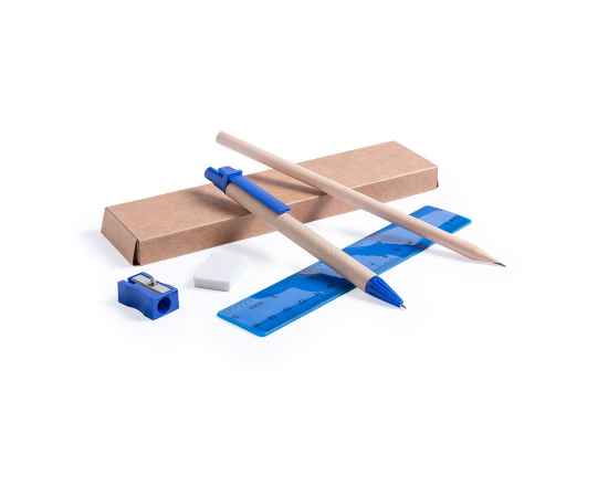 Набор GABON  из 5 предметов в картонной коробке, синий, 4.5*17.7*1.5 см, Цвет: синий, изображение 3