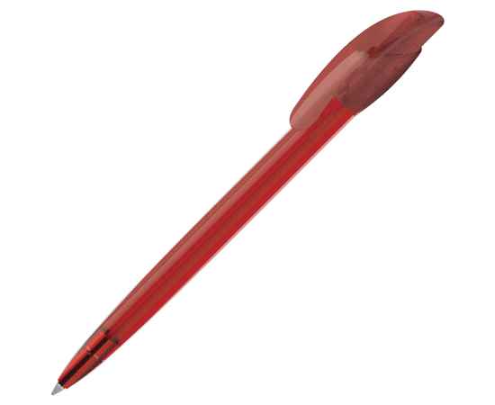 Ручка шариковая GOLF LX, прозрачный красный, пластик, Цвет: красный