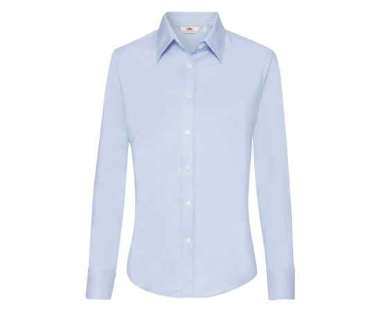 Рубашка 'Lady-Fit Long Sleeve Oxford Shirt', светло-голубой_S, 70% х/б, 30% п/э, 135 г/м2