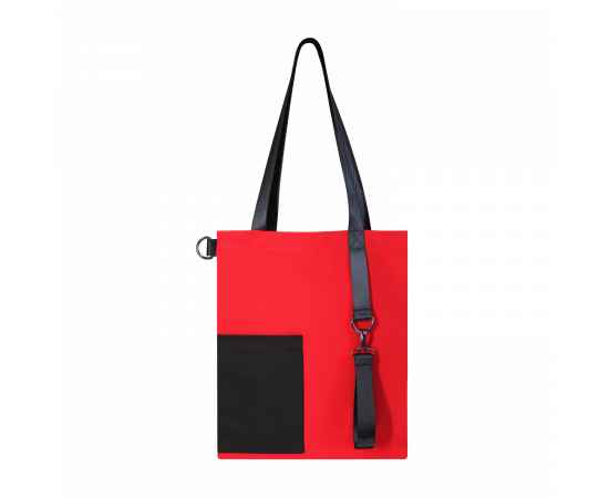 Шоппер Superbag Color (красный с чёрным), Цвет: красный с чёрным