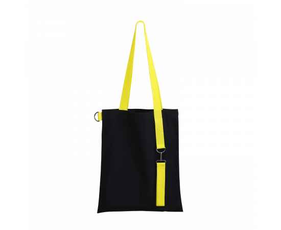 Шоппер Superbag black (чёрный с жёлтым), Цвет: чёрный с жёлтым