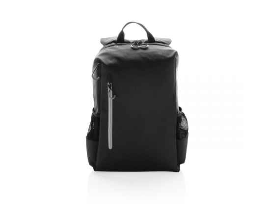 Рюкзак для ноутбука Lima 15' с RFID защитой и разъемом USB, Черный, Цвет: черный, серый, Размер: Длина 29 см., ширина 12 см., высота 41 см., изображение 2