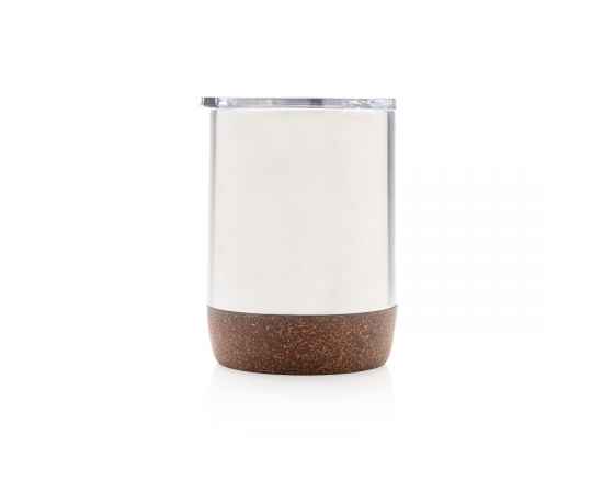 Вакуумная термокружка Cork для кофе, 180 мл, Серый, Цвет: серебряный, Размер: , высота 10 см., диаметр 7,2 см., изображение 3